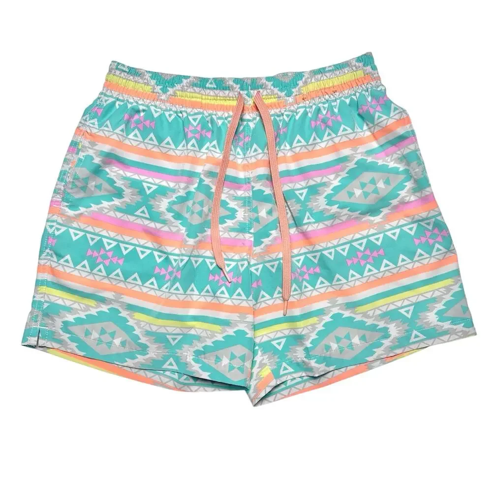 Chubbies | Men | The En Fuegos Pastel Aztec 5.5 Inch Lined Swim Trunks | Medium